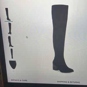 Black over the knee boots